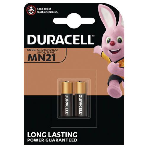 Alkalinebatterij MN21 V23GA - Set van 2 - Duracell - Manutan.nl