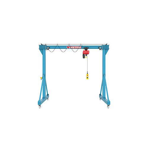 Mobiele hijsbrug - draagvermogen 250 tot 3200 kg - Vetter - Manutan.nl