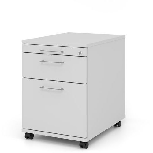 Mcbuero.de Rollcontainer 58cm 1 Schub 1 Hängeregistratur Schloss Bügel
