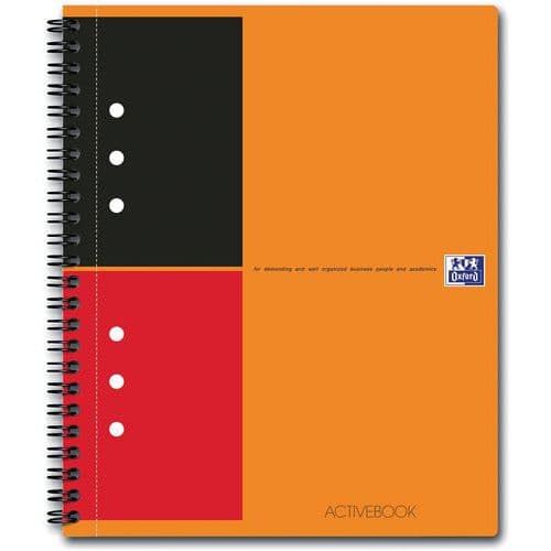 Spiraalblok Activebook 178 x 210 160 pagina 80g gelineerd 6mm - Oxford