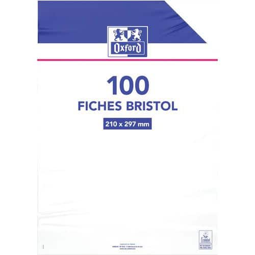 Flashcard bristol niet-geperforeerd A4 folie 200 p 210g effen - Oxford