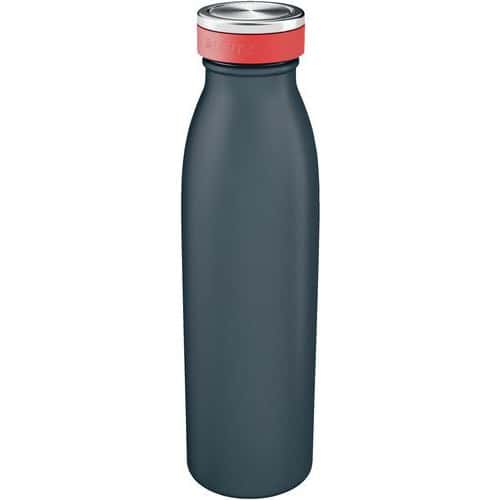 Leitz Cosy Dubbelwandige Geïsoleerde Waterfles, 500 ml - BPA-Vrij - Vaatwasserbestendig - Ideaal voor Thuiskantoor/Thuiswerken - Fluweel Grijs