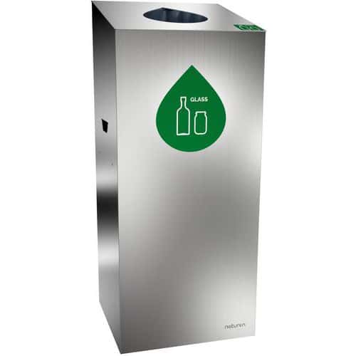 Afvalbak voor afvalscheiding Uno - Opening druppel - 110 l