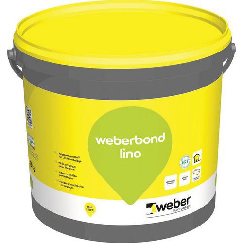 Acryl vloerlijm zonder oplosmiddel - Weberbond Lino - 13 kg