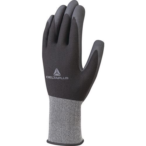 Handschoen gebreid - polyester / spandex - nitrilschuim handpalm