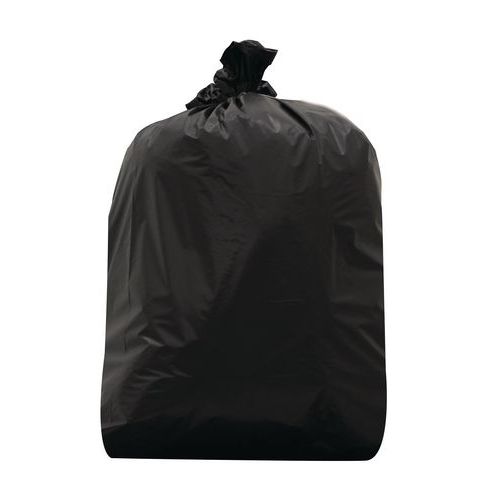 JetSac - Afvalzak Zwart 60L LDPE - 95% Gerecycled - Voor Zwaar Afval