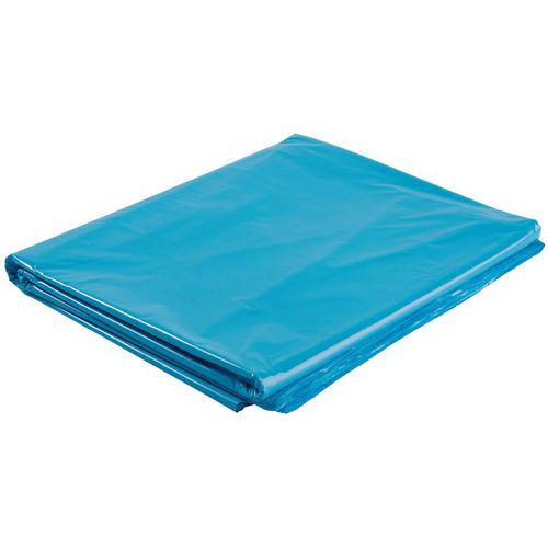 Afvalzak HDPE 240L Blauw - 120x140cm - 100% Gerecycled - Zwaar Afval